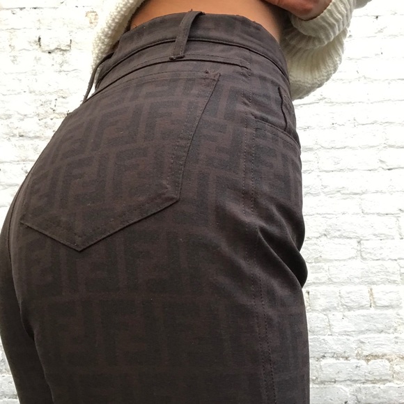 Vintage Authentic Fendi Zucca Pants - Picture 4 of 6